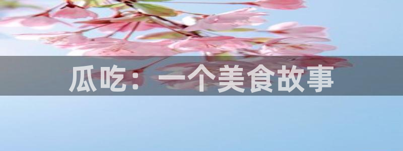 51吃瓜网张津瑜：瓜吃：一个美食故事